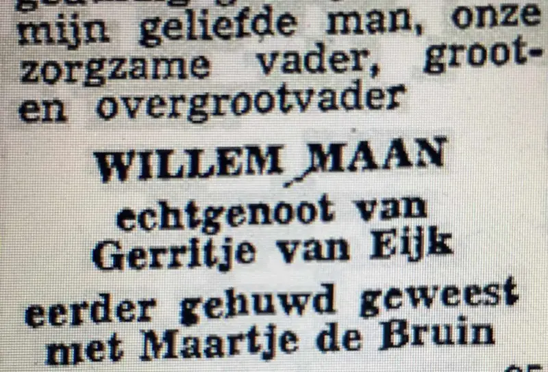 Overlijdensbericht Opa Spijker